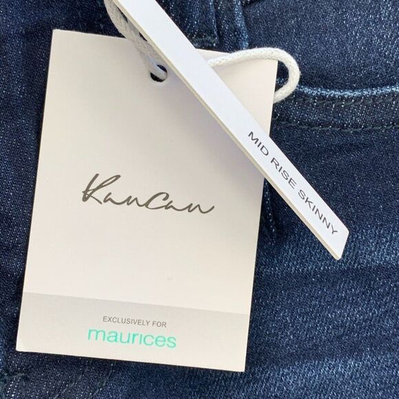KanCan Maurices  Skinny Jeans sz 24 Long Dark Wash 31" Inseam Stretch New NWT - Picture 6 of 9